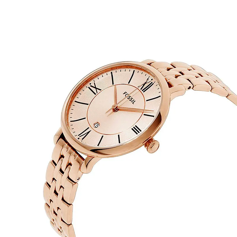 Fossil Jacqueline Rose Gold-tone Dial Ladies Watch- ES3435